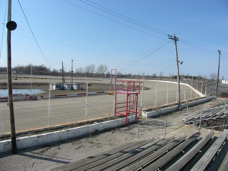 Tri-City Motor Speedway - Start Finish Photo From Water Winter Wonderland